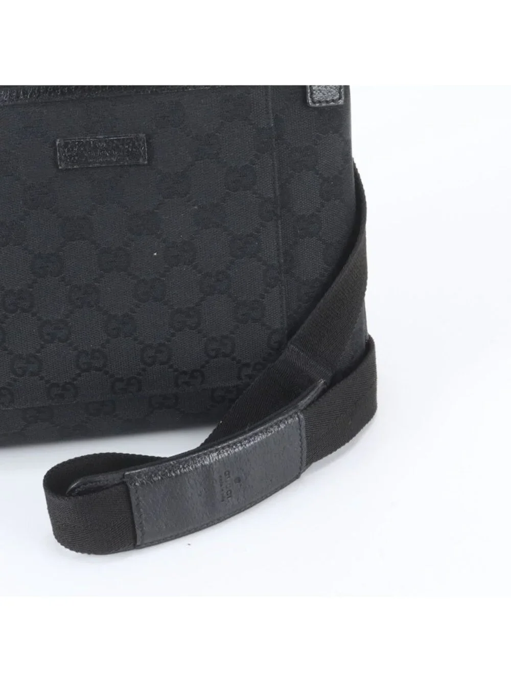 Gucci GG Canvas Leather Shoulder Bag Crossbody Messenger Business
